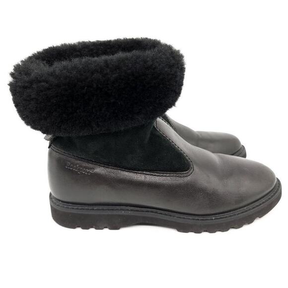 Rockport Fur Leather Black Boots Size 6.5 Lined Winter Fall Shoes Womens Boot - Picture 8 of 15